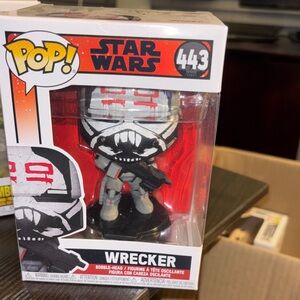 Funko Pop Star Wars Wrecker Figure with Red and Black